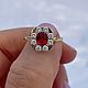 17. Кольцо со шпинелью Джедай 0.85 ct. Золото Бриллианты. Кольца. Елена. Ярмарка Мастеров.  Фото №7