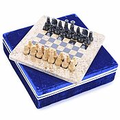 Активный отдых и развлечения handmade. Livemaster - original item Chess stone Marble and Seashell 20. Handmade.