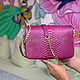Colourful handbag made from Python. Classic Bag. exotiqpython. My Livemaster. Фото №6