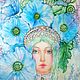 Дух гармонии . Голубые маки. Spirit of harmony. Blue poppies, Картины, Москва,  Фото №1