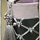 Bag-bucket with macrame Romantic young Lady. Clutches. VeninnaS. My Livemaster. Фото №4