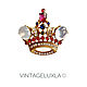 Винтаж: Антикварная брошь «Малая корона / Queen’s Crown» от TRIFARI, Броши винтажные, Москва,  Фото №1