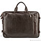 Кожаная сумка-рюкзак "Бигмэн" (коричневая). Классическая сумка. Кожинка. Интернет-магазин Ярмарка Мастеров.  Фото №2
