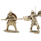 Подарки к праздникам handmade. Livemaster - original item Soldiers figurines, warriors, brass, 7-8 cm. Handmade.
