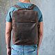 Кожаный Рюкзак Urban Dark Brown. Мужской рюкзак. Manticastore. Ярмарка Мастеров.  Фото №10