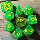 Кубики, дайсы ручной работы для ДНД (DnD), pathfinder, нри «Радий». Фишки и кости. Juisas-jewel. Интернет-магазин Ярмарка Мастеров.  Фото №2