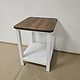 Bedside table white 'Bergen' with oak table top, Pedestals, Moscow,  Фото №1