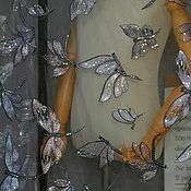 Материалы для творчества handmade. Livemaster - original item The rest! Embroidery on a grid with sequins. Dragonflies. Handmade.