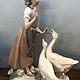 Винтаж: Nao Lladro. Испания. «Девочка с гусями», Статуэтки винтажные, Москва,  Фото №1