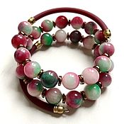 Украшения handmade. Livemaster - original item A bracelet made of beads: Tinted agate. Handmade.