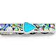 TIE CLIP Turquoise and mother of Pearl. Handmade. Tie clip. ARIEL - MOSAIC. Online shopping on My Livemaster.  Фото №2