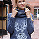 Hoodie, women's sweatshirt Yakutyanochka,  long sweatshirt, Sweatshirts, Novosibirsk,  Фото №1