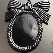 Материалы для творчества handmade. Livemaster - original item Setting the basis of art. 7-34 for pendants black. Handmade.