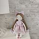  Куколка текстильная в розовом платье. Куклы Тильда. OlitaDolls. Интернет-магазин Ярмарка Мастеров.  Фото №2