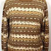 Мужская одежда handmade. Livemaster - original item Knitted men`s sweater with a round neck. Handmade.