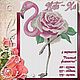 Pink flamingos. Design in machine embroidery, Embroidery tools, Solikamsk,  Фото №1