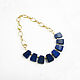 Lapis lazuli necklace, lapis lazuli necklace, natural stone necklace. Necklace. Irina Moro. My Livemaster. Фото №5