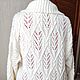 Джемперы белый с косами. Джемперы. Мастерская K. WooD_KnitweaR. Ярмарка Мастеров.  Фото №7
