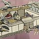 Винтаж: Шелковое кимоно "Повесть о Гендзи". Платья винтажные. Kimono-moe-kimono-. Ярмарка Мастеров.  Фото №5