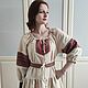 Dress Russian Slavic 'Darina' linen long. Folk dresses. Kupava - ethno/boho. Online shopping on My Livemaster.  Фото №2