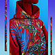 Hoodie oversize with lizard warm sweatshirt with embroidery winter sweatshirt. Sweatshirts. Karina-bro. My Livemaster. Фото №6