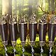 Skewers for grilling and barbecue 'Forest animals', handle — Wenge and brass, Skewers, Vacha,  Фото №1