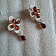 Earrings classic: ' JASMINE ' AMBER, 925 silver. Earrings. Gems&Silver Jewelry. Online shopping on My Livemaster.  Фото №2