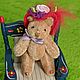Винтаж: Мишка в шляпке от Boyds Bears Co. 6 см, Игрушки винтажные, Воронеж,  Фото №1