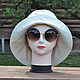 Women's solid color panama hat for city walks. Panama. Olga Lado. My Livemaster. Фото №4