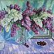 Oil painting. Large lilac, Pictures, Samara,  Фото №1