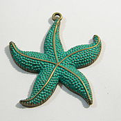 Материалы для творчества handmade. Livemaster - original item Patinated Starfish pendants.pcs. Handmade.
