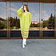 Пальто "Яркая оливка" oversize, кардиган вязаный. Кардиганы. Теплый мир     (knit.tm). Ярмарка Мастеров.  Фото №5