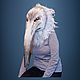 Máscara de Lofaminus, pájaro blanco, pájaro de nieve, traje de teatro,. Cosplay costumes. AnzhWoolToy (AnzhelikaK). Интернет-магазин Ярмарка Мастеров.  Фото №2