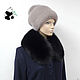 Order Fur detachable collar of Fox fur. Black. TK-470. Mishan (mishan). Livemaster. . Collars Фото №3