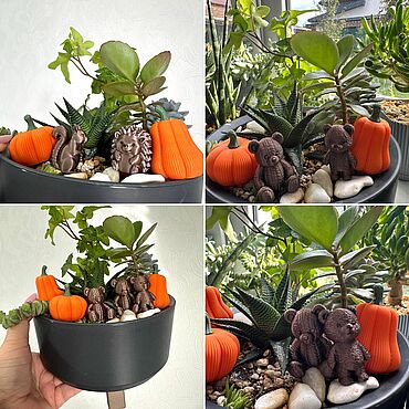 Куклы и игрушки ручной работы. Ярмарка Мастеров - ручная работа Тыква, белка, медведь, ежик игрушка для кукол обитсу11. Handmade.