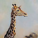 Заказать Жираф картина маслом Африка. Викторианка. Ярмарка Мастеров. . Картины Фото №3