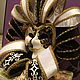 Интерьерная венецианская маска "День-Ночь". Маски интерьерные. Елена (luxurymask). Интернет-магазин Ярмарка Мастеров.  Фото №2