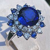 Украшения handmade. Livemaster - original item Ring with natural sapphire 