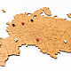 Mapa de Rusia marrón 98h53 cm. World maps. mybestbox (Mybestbox). Интернет-магазин Ярмарка Мастеров.  Фото №2
