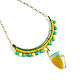 Natural stone necklace, yellow necklace, green necklace. Necklace. Irina Moro. Online shopping on My Livemaster.  Фото №2