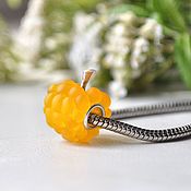 Украшения handmade. Livemaster - original item Charm pendant for a Raspberry yellow bracelet. Handmade.