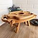 Винница Винный столик из дерева. Менажницы. Studio63_wood. Интернет-магазин Ярмарка Мастеров.  Фото №2