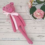 Куклы и игрушки handmade. Livemaster - original item Knitted toy long-legged pig. Handmade.