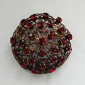 Винтаж handmade. Livemaster - original item Red Stones, Czechoslovakia, 60-70s. Handmade.