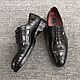 Crocodile leather oxfords, handmade, custom tailoring!. Oxfords. SHOES&BAGS. My Livemaster. Фото №5