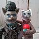 Ватные ёлочные игрушки Коты и кошечки, Игрушки, Санкт-Петербург,  Фото №1