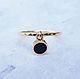 Gold ring with onyx pendant. Rings. Dariabjewelry. Online shopping on My Livemaster.  Фото №2