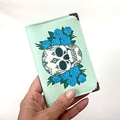 Канцелярские товары handmade. Livemaster - original item Passport cover, cover (leather) 