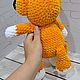 Вязаная игрушка лисичка ручной работы. Амигуруми куклы и игрушки. krasivye.petelki. Ярмарка Мастеров.  Фото №4