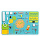 Bizibord Maxi 50*80 cm, turquoise. Busyboards. GameBoard24. Online shopping on My Livemaster.  Фото №2